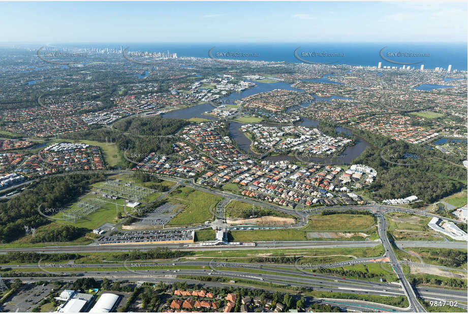 Aerial Photo Varsity Lakes QLD Aerial Photography