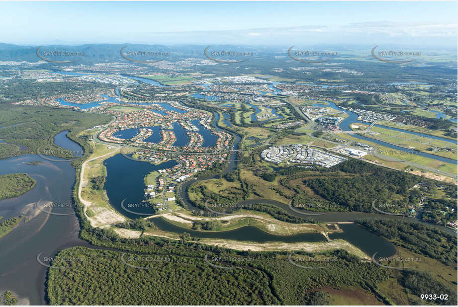 Aerial Photo Oyster Cove Helensvale QLD Aerial Photography